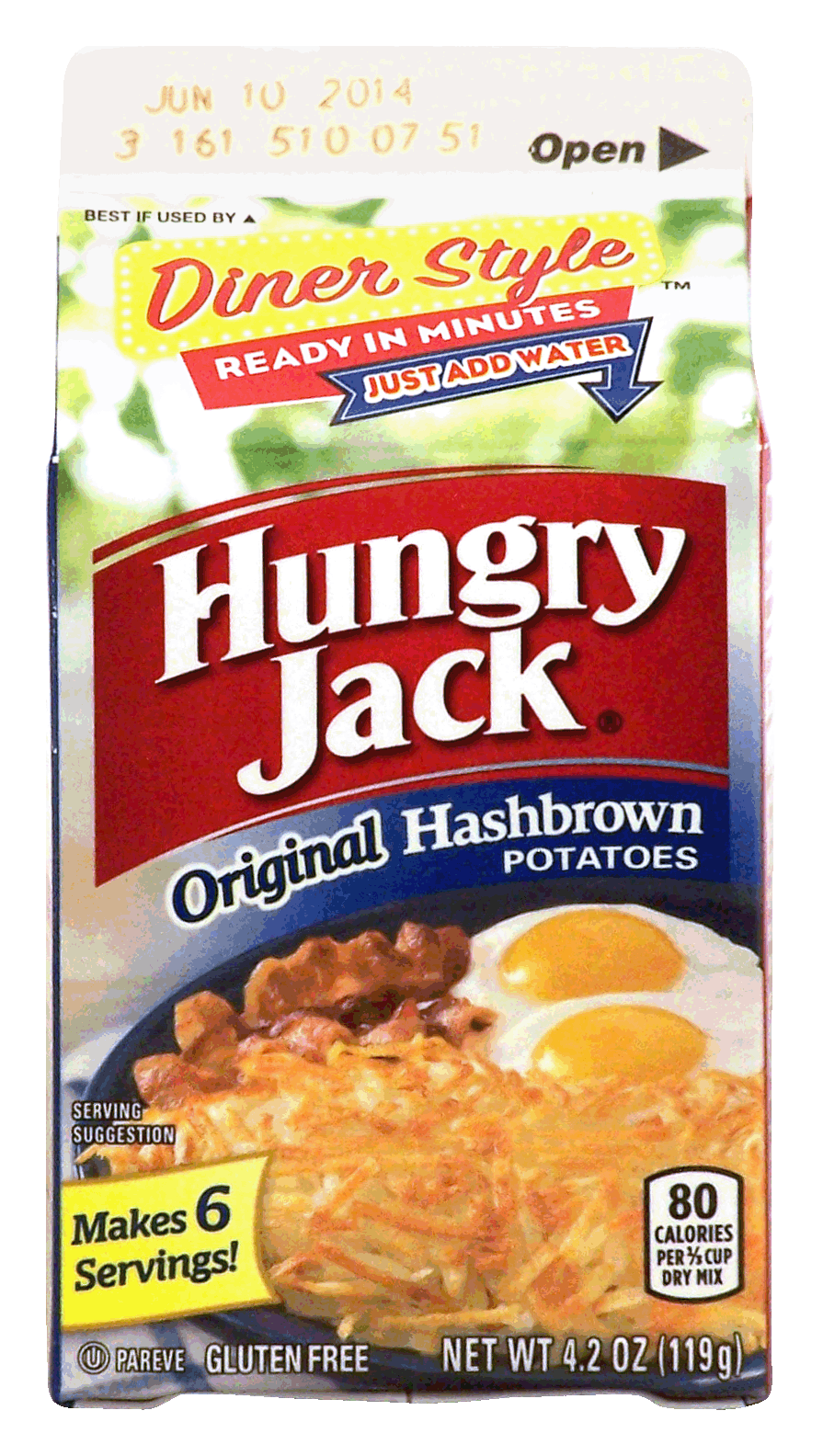 Hungry Jack Diner Style original hashbrown potatoes, just add water Full-Size Picture